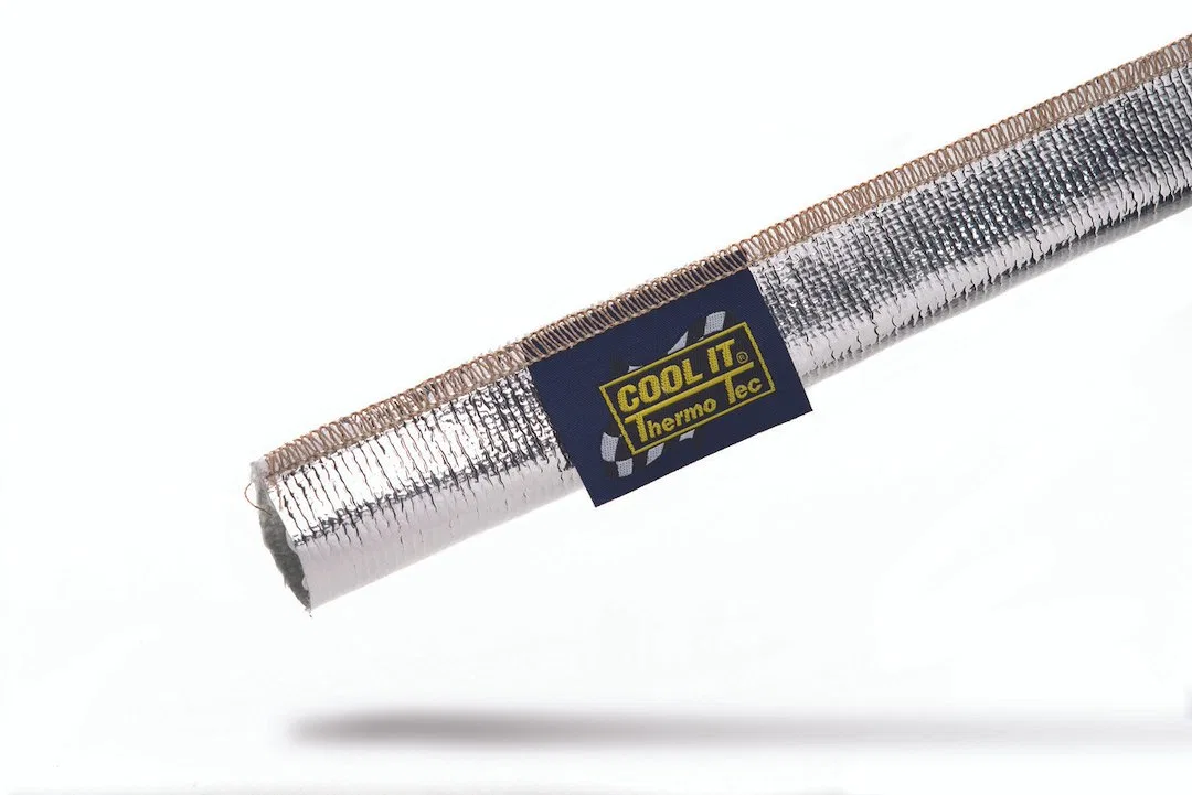 14010 – THERMO TEC Heat Shield Material, 3 Foot Length X 5/8 to 1 Inch Inside Diameter Reflects Over 90 Percent of Ra...